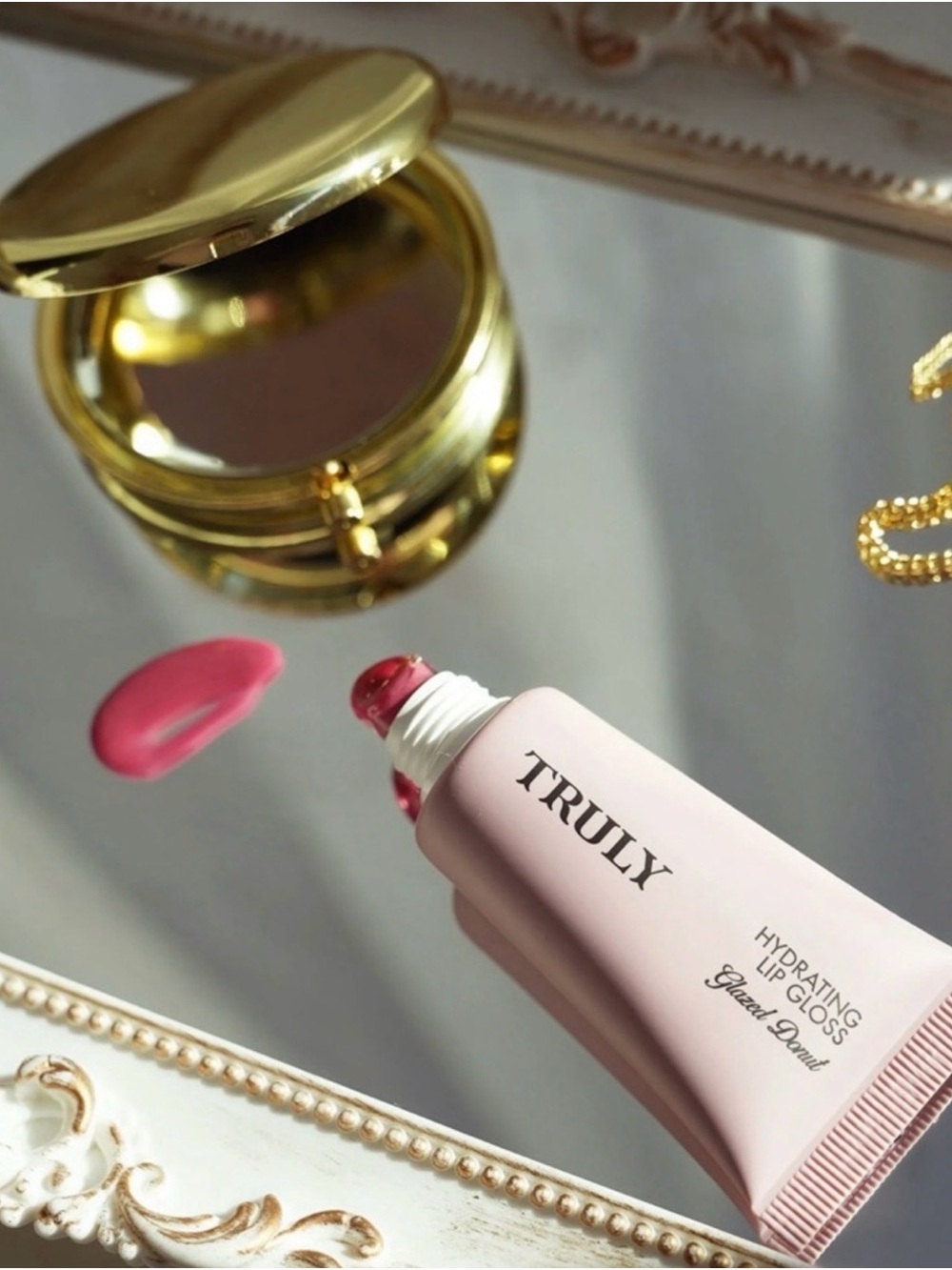 TRULY Hydrating Lip Gloss Tube in Light Pink - Picture 3 of 8